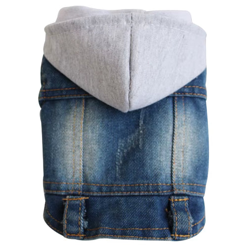 XS-2XL Denim Dog Clothes Cowboy Pet Dog Coat Puppy Clothing for Small Dogs Jeans Jacket Dog Vest Coat Puppy Outfits Cat Clothes