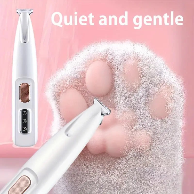 Rechargeable Pet Hair Trimmer Kit, 1 Count Pet Grooming Clipper with LED Light, High Quality Trimmer, Pet Multi-Part Clipper for Dogs & Cats, Pet Grooming Tool, Pet Care, Hair Trimmer Set