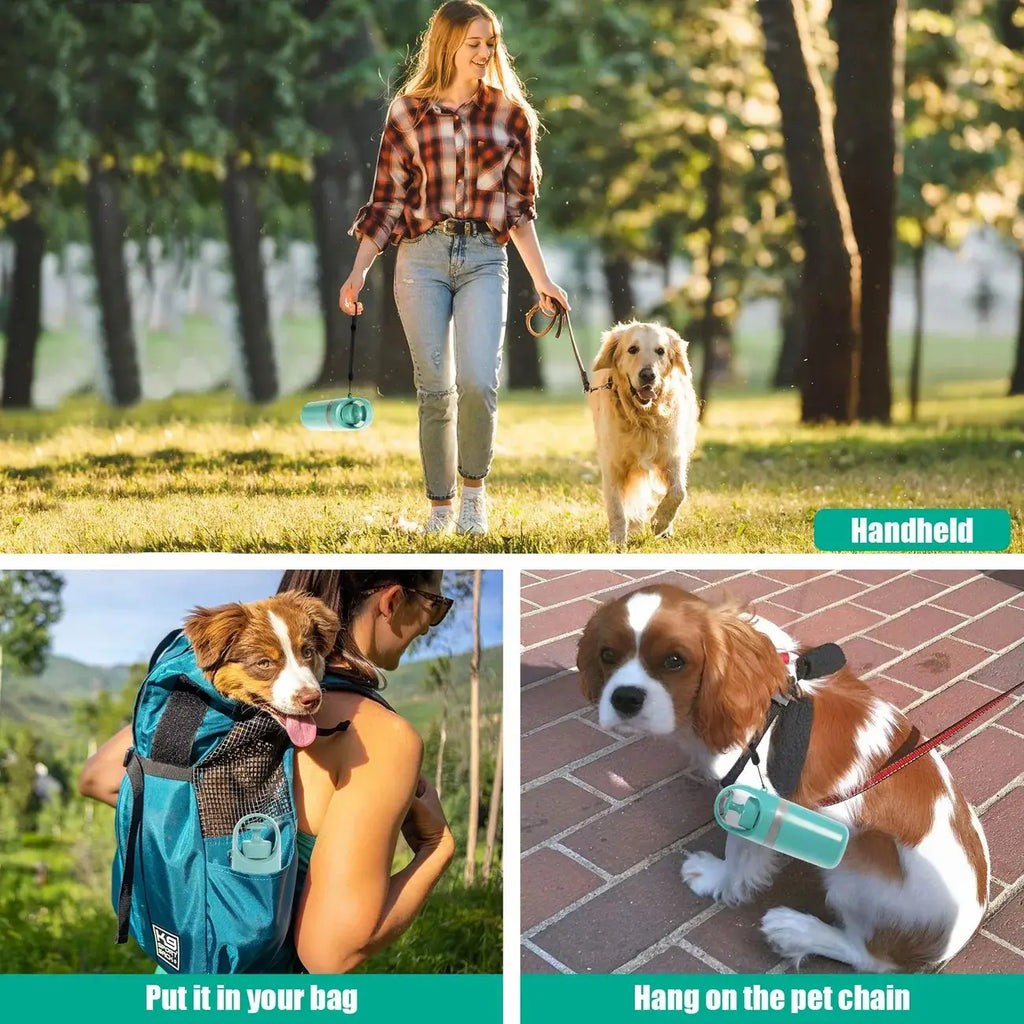 UFORU Portable Pet Poop Scooper with 6 Count Dog Waste Bag Holder & Dispenser for Outdoor Use Compact Design Essential Pet Supplies
